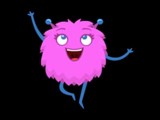 fluffy pink creature illustration